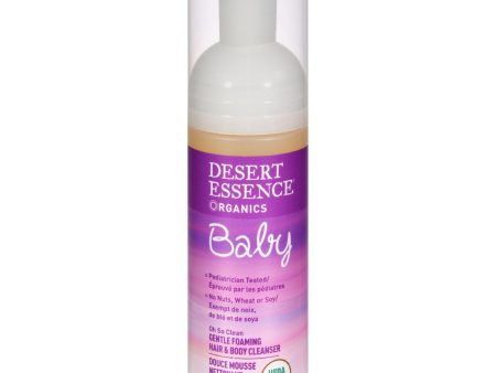 Desert Essence Baby 2 In 1 Gentle Foaming Hair And Body Cleanser Oh So Clean Fragrance Free - 5.7 Fl Oz Sale