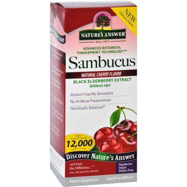 Natures Answer Sambucus - Original - Natural Cherry Flavor - 8 Oz Sale