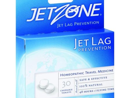 Jet Zone Jet Lag Prevention - Homeopathic Travel Medicine - 30 Tablets - Case Of 6 Online now