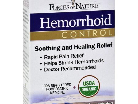 Forces Of Nature Organic Hemorrhoid Control - 11 Ml Hot on Sale