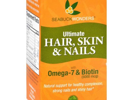 Seabuck Wonders Hair Skin And Nails - Ultimate - 60 Vegan Softgels Fashion