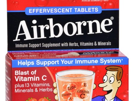 Airborne Effervescent Tablets With Vitamin C - Very Berry - 10 Tablets For Cheap