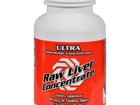 Ultra Glandulars Raw Liver Concentrate - 8000 Mg - 90 Tablets For Sale