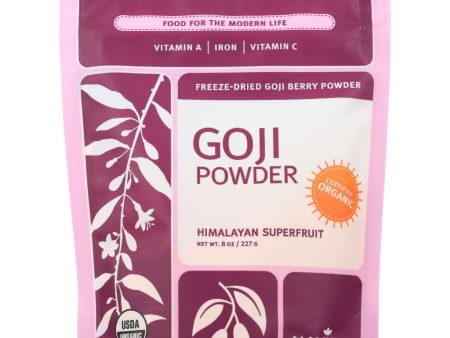 Navitas Naturals Goji Berry Powder - Organic - Freeze-dried - 8 Oz - Case Of 12 For Sale