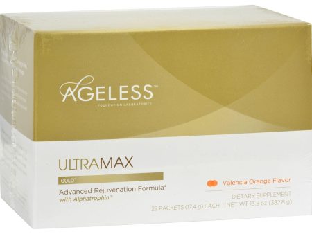 Ageless Foundation Ultramax Gold With Alphatrophin Valencia Orange - 22 Packets For Discount