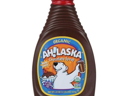 Ahlaska Chocolate Syrup - Organic - 22 Oz - Case Of 12 For Sale