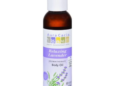 Aura Cacia Aromatherapy Body Oil Lavender Harvest - 4 Fl Oz Online