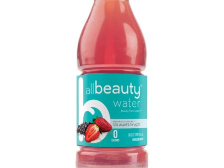 All Beauty Water Skincare Drink - Strawberry Acai - 16 Oz - Case Of 12 For Discount