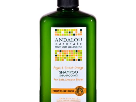 Andalou Naturals Moisture Rich Shampoo Argan And Sweet Orange - 11.5 Fl Oz Online Hot Sale