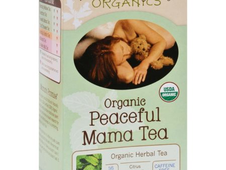 Earth Mama Angel Baby Organic Peaceful Mama Tea - Caffeine Free - 16 Tea Bags For Sale