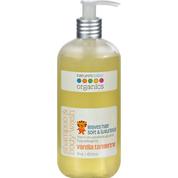 Nature s Baby Organics Shampoo And Body Wash Vanilla Tangerine - 16 Fl Oz Online Hot Sale