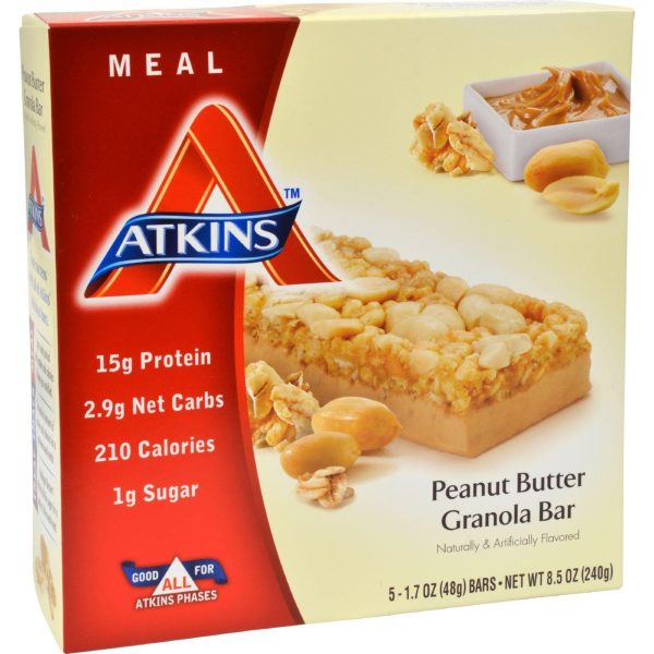 Atkins Advantage Bar Peanut Butter Granola - 5 Bars on Sale