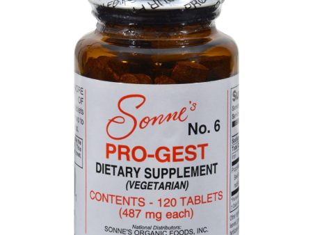 Sonne s Pro-gest Vegetarian No 6 - 120 Tablets Online now