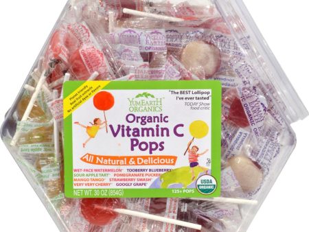 Yummy Earth Organic Vitamin C Pops Counter Bin - 150 Pops Fashion