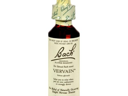 Bach Flower Remedies Essence Vervain - 0.7 Fl Oz For Discount