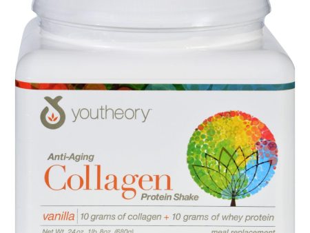 Youtheory Protein Shake - Collagen - Anti-aging - Vanilla - 24 Oz Online