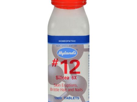 Hyland s No.12 Silicea 6x - 1000 Tablets For Sale