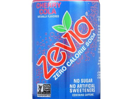 Zevia Soda - Zero Calorie - Cherry Cola - Can - 6-12 Oz - Case Of 4 For Discount