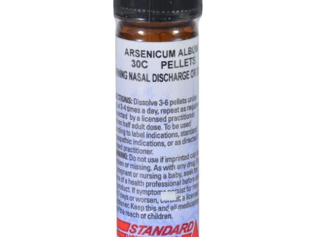 Hylands Homeopathic Arsenicum Album 30c - Standard Homeopathic - Runny Colds And Diarrhea - 160 Pellets - 1 Vial Discount